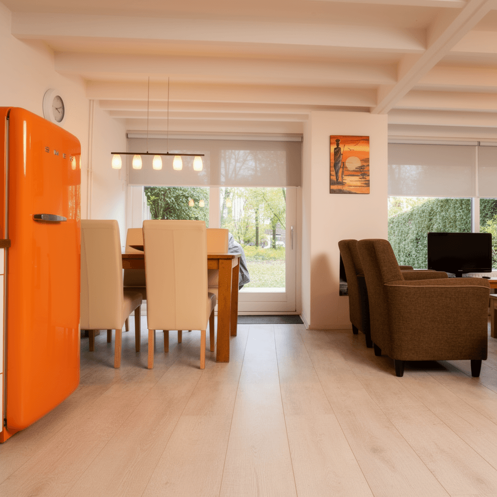 Gemeubileerde geschakelde woning in groene omgeving — volledig ingericht foto 3